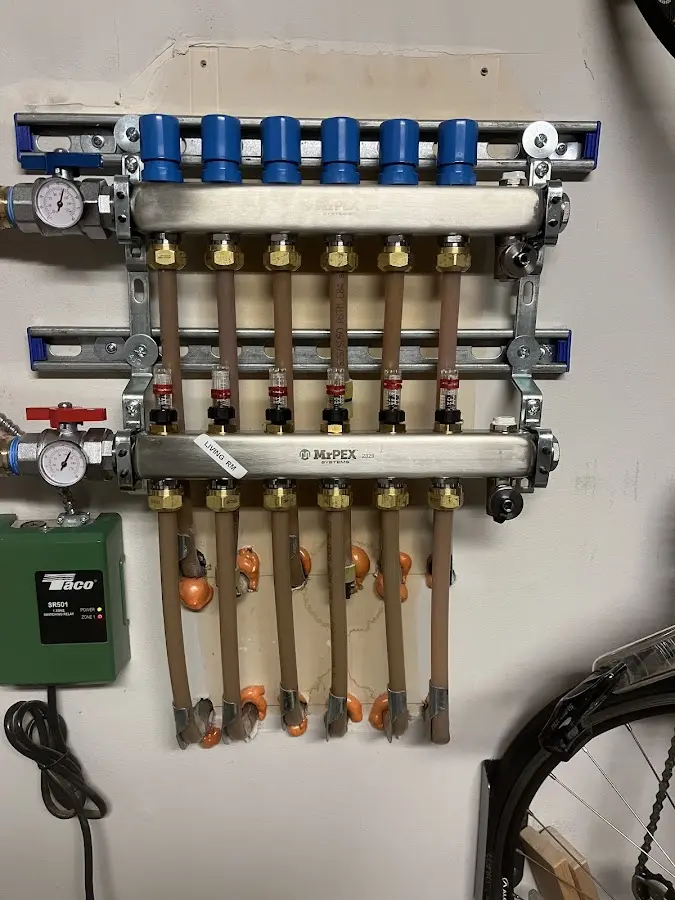 Plumber performing Gas Line Installation at a residential property in Eden